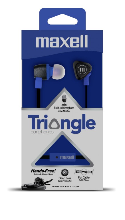 Maxell Triagle TRI-4 Earphone Black/Blue